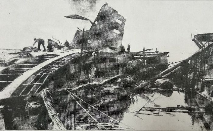Николай Островский минныйзаградитель повреждение 23 марта 1942